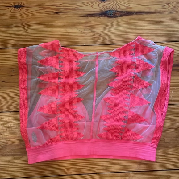 Free People Movement Sheer Athletic Crop Top - Picture 1 of 5
